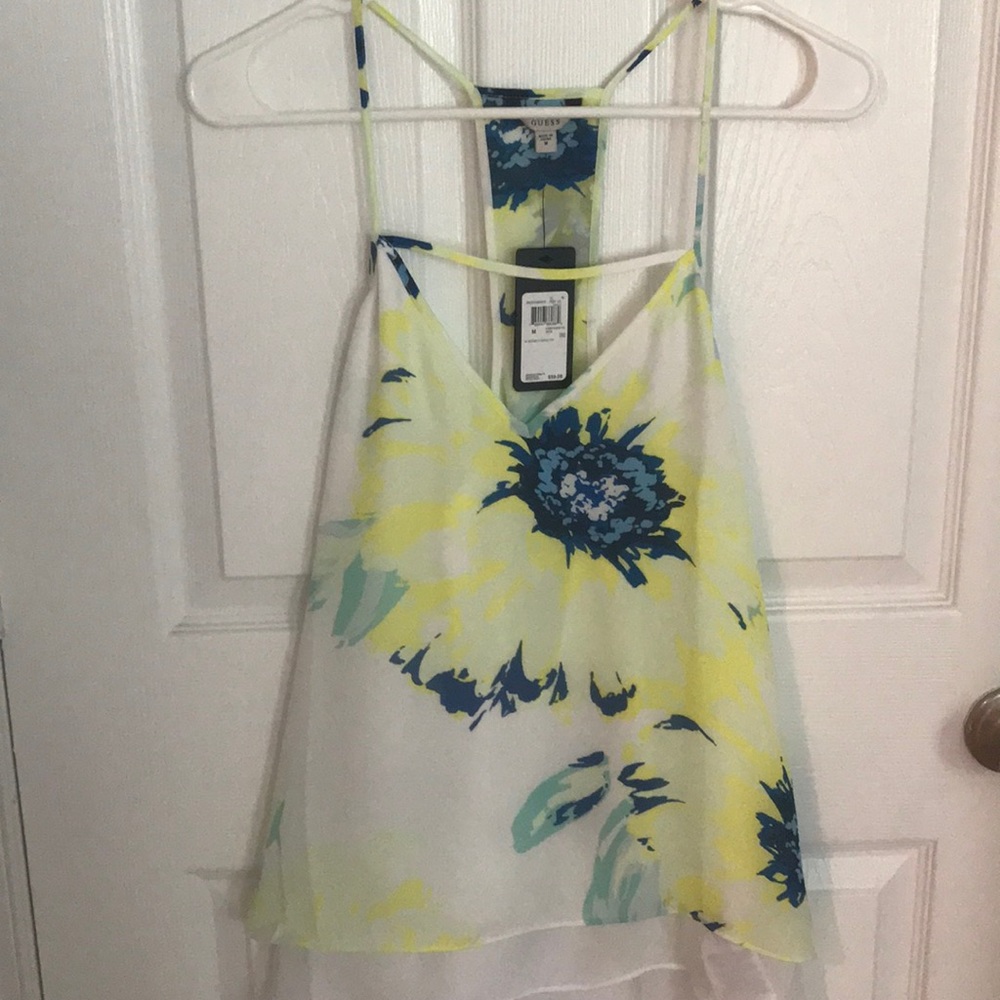 Guess tank top floral